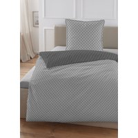 HECHTER PARIS Wendebettwäsche "0061311" 2 Stk. tlg. feiner Glanz + weicher Griff,100% Baumwolle, Stehsaum, gesticktes LOGO von Hechter Paris