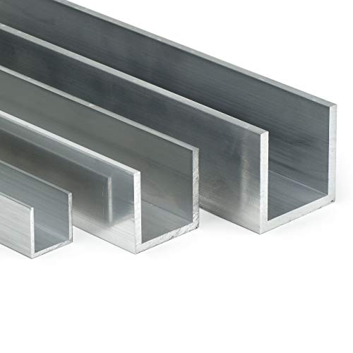Aluminium U-Profil AlMgSi05 | HxBxHxS 40x40x40x2mm | L: 600mm (60cm) auf Zuschnitt von Heck & Sevdic GbR