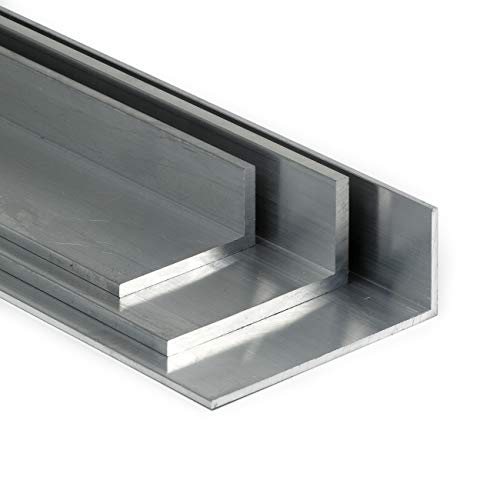 Aluminium Winkel AlMgSi05 ungleichschenklig | BxHxS 100x50x10mm L:800mm (80cm) von Heck & Sevdic GbR