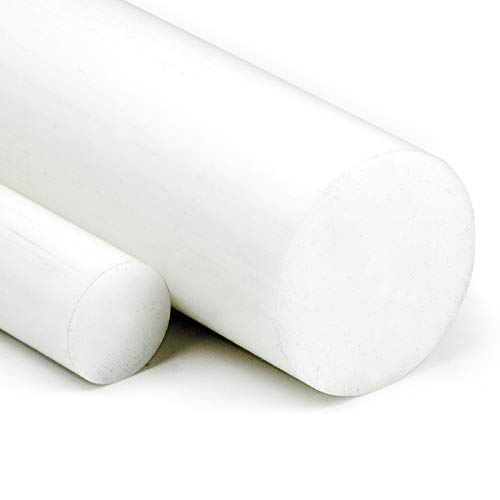 POM-C Rundstab natur Ø 25 mm - Länge 1000 mm - massiver Kunststoffstab, Polyoxymethylen, Polyacetal, Plastik-Rohmaterial, Plastikstab, Werkzeug von Heck & Sevdic GbR