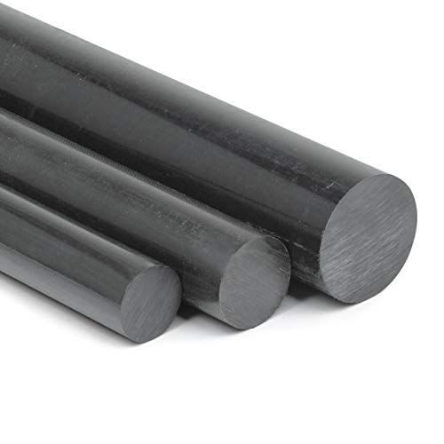 POM Rundstab schwarz Ø 10 mm - Länge 400 mm - massiver Kunststoffstab von Heck & Sevdic GbR