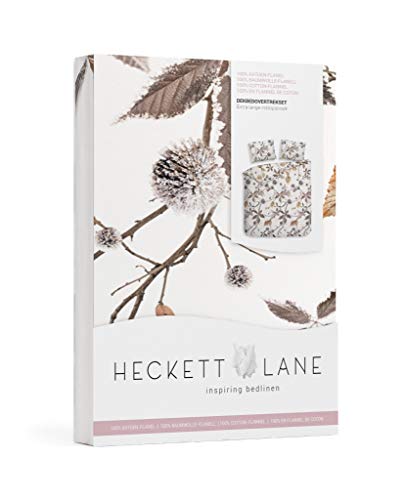 Heckett Lane Bettbezug, Blattbraun, 140 x 220 cm von Heckett Lane