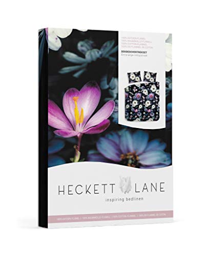 Heckett Lane Amelia Duvet Cover, 100% Cotton Flannel, Imperial Purple, 240 x 220 cm, 1.0 Pieces von Heckett Lane