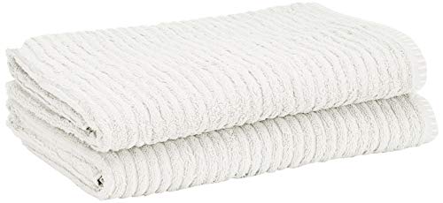 Heckett Lane Bath Bath Towel, 60% Bambus Viskose, 40% Cotton, Off-White, 70 x 140 cm, 2.0 Pieces von Heckett Lane