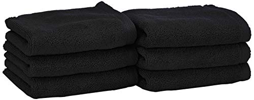 Heckett Lane Bath Guest Towel, 100% Cotton, Night Black, 30 x 50 cm, 6.0 Pieces von Heckett Lane