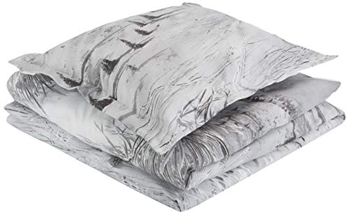 Heckett Lane Frost Duvet Cover, Gray, 140 x 220 cm von Heckett Lane