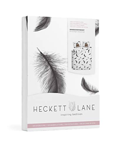 Heckett Lane Jack Bettbezug, schwarz/weiß, 200 x 220 cm von Heckett Lane