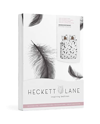 Heckett Lane Jack Bettbezug, Baumwolle, schwarz/weiß, 240 x 220 cm von Heckett Lane