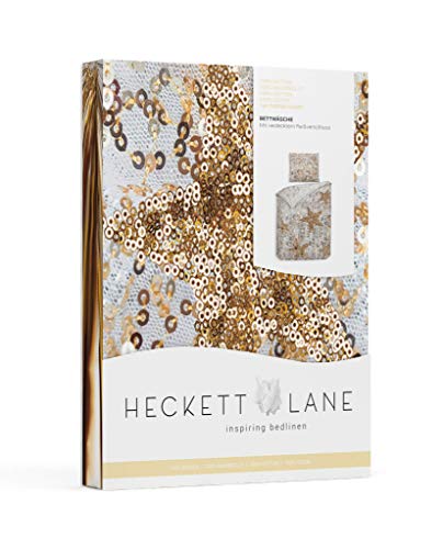 Heckett Lane Lewis Duvet Cover, 100% Cotton, Shimmer Gold, 155 x 220 cm, 1.0 Pieces von Heckett Lane