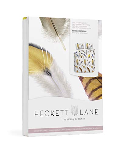 Heckett Lane Lopez Bettbezug, Zitrusgelb, 140 x 220 cm von Heckett Lane