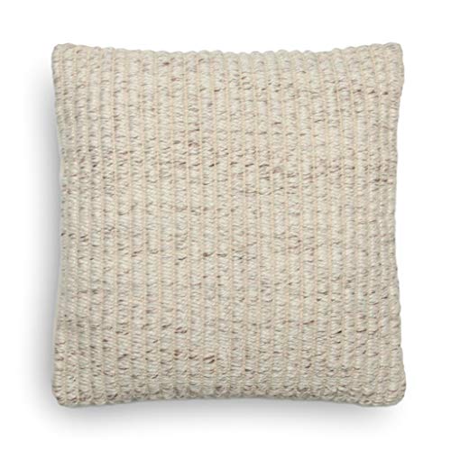 Heckett Lane Luuk Cushion Cover, Ivory, 50 x 50 cm von Heckett Lane