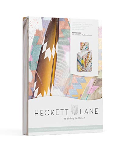 Heckett Lane Ricardo Duvet Cover, 100% Cotton Satin, Multi, 135 x 200 cm, 1.0 Pieces von Heckett Lane