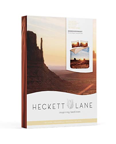 Heckett Lane ETU 135 Bettbezug, 100% Baumwolle, braun, 135 x 200 cm, 1,0 Teile von Heckett Lane