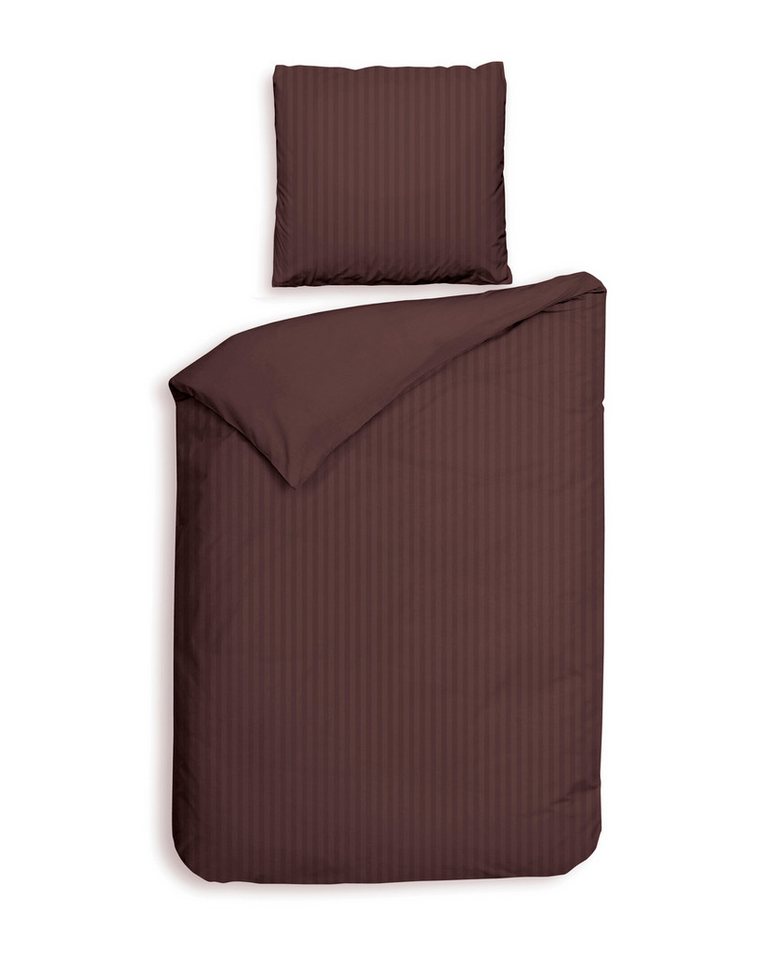 Heckett and Lane Bettwäsche Banda BW 135 Marsala Brown 135x200, Bettbezug Kopfkissenbezug Set kuschelig weich hochwertig von Heckett and Lane