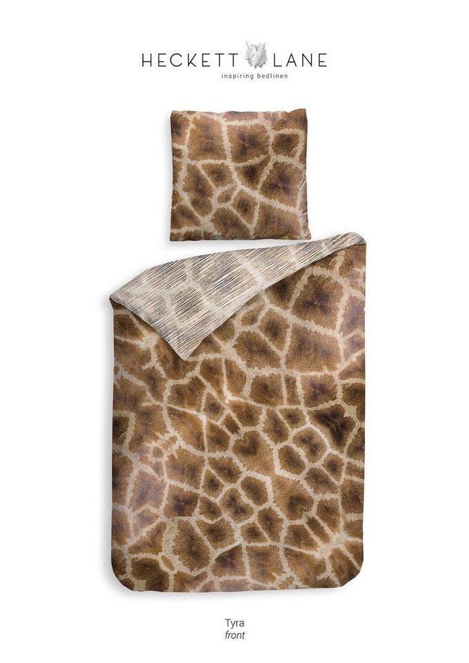 Bettwäsche Heckett & Lane, Heckett and Lane, Satin, 2 teilig, Giraffe von Heckett and Lane