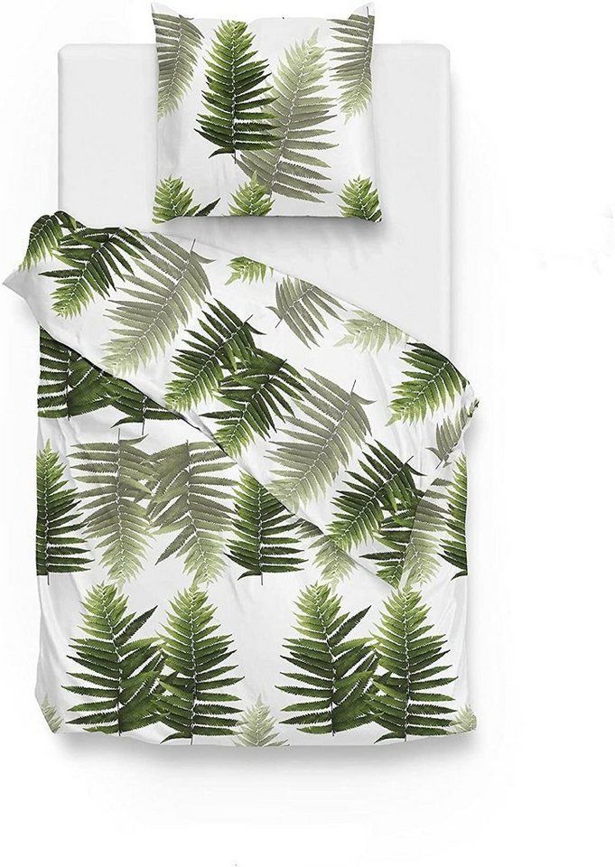 Heckett and Lane Bettwäsche Zo! Home Satin Bettwäsche 135x200 cm Donny green Farn Blätter grün, Satin, 2 teilig Heckett and Lane Bettwäsche Zo! Home Satin Bettwäsche 135x200 cm Donny green Farn Blätter grün, Satin, 2 teilig von Heckett and Lane