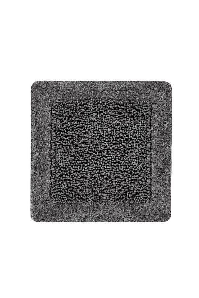 Heckett and Lane Badematte Buchara Bidetmatte 60x60 Classic Anthracite 60x60, Badematte Badteppich Duschvorleger Matte von Heckett and Lane