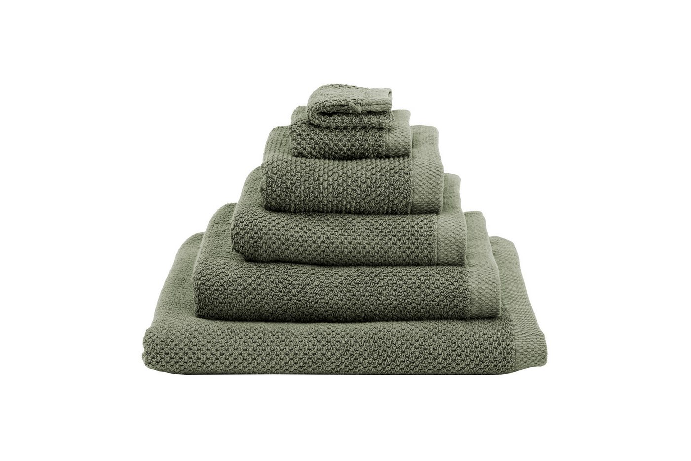 Heckett and Lane Badetuch 1x VPE 2 st. Grant Badetuch 60/110 Army Green Badetuch 60x110 Army-Gr, (2-St), Badetuch Duschtuch Frottetuch Frottier 2er Set von Heckett and Lane