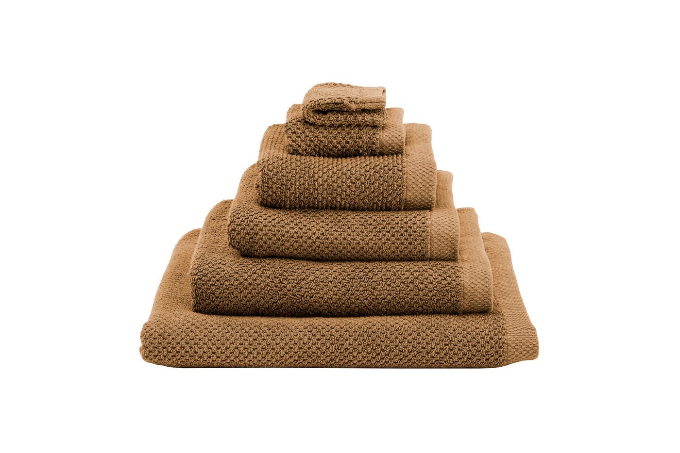 Heckett and Lane Badetuch 1x VPE 2 st. Grant Badetuch 60/110 Cognac Brown Badetuch 60x110 Cogna, (2-St), Badetuch Duschtuch Frottetuch Frottier 2er Set von Heckett and Lane