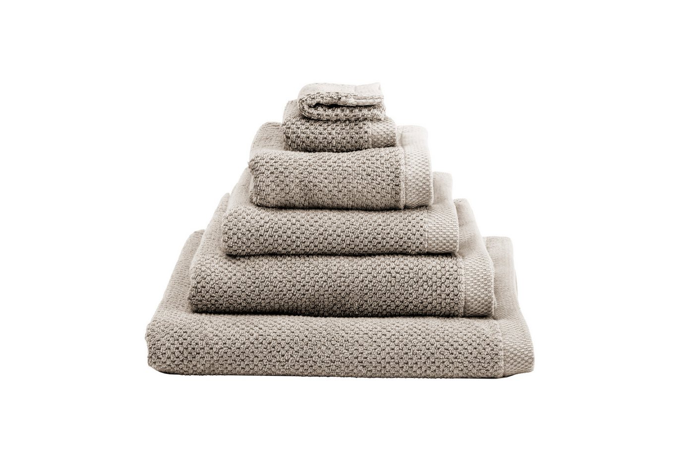 Heckett and Lane Badetuch 1x VPE 2 st. Grant Badetuch 60/110 Taupe Badetuch 60x110 Taupe Uni, (2-St), Badetuch Duschtuch Frottetuch Frottier 2er Set von Heckett and Lane