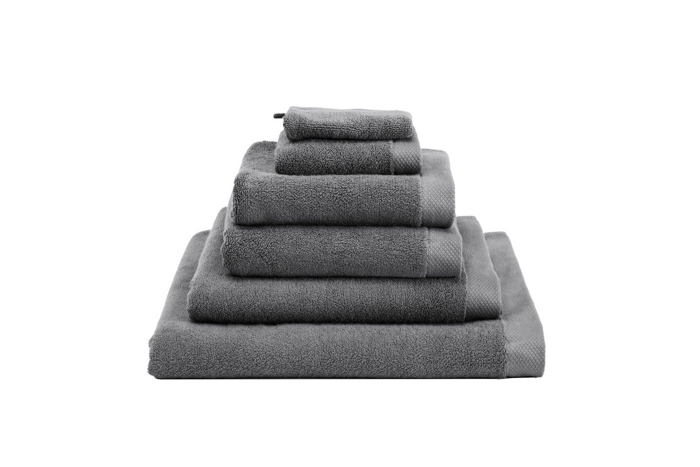 Heckett and Lane Badetuch 1x VPE 2 st. Premium Badetuch 60/110 Classic Anthracite Badetuch 60x1, (2-St), Badetuch Duschtuch Frottetuch Frottier 2er Set von Heckett and Lane