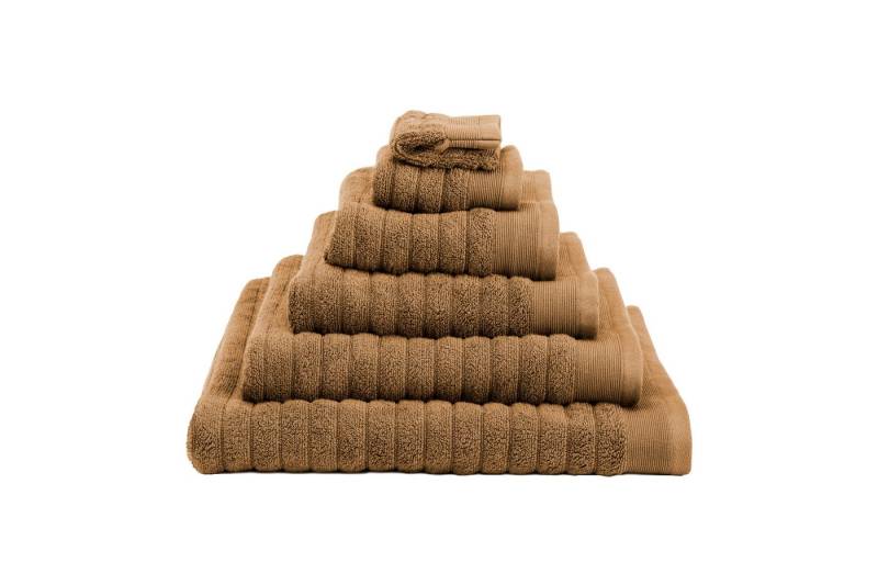 Heckett and Lane Badetuch 1x VPE 2 st. Prestige Badetuch 60/110 Cognac Brown Badetuch 60x110 Co, (2-St), Badetuch Duschtuch Frottetuch Frottier 2er Set von Heckett and Lane
