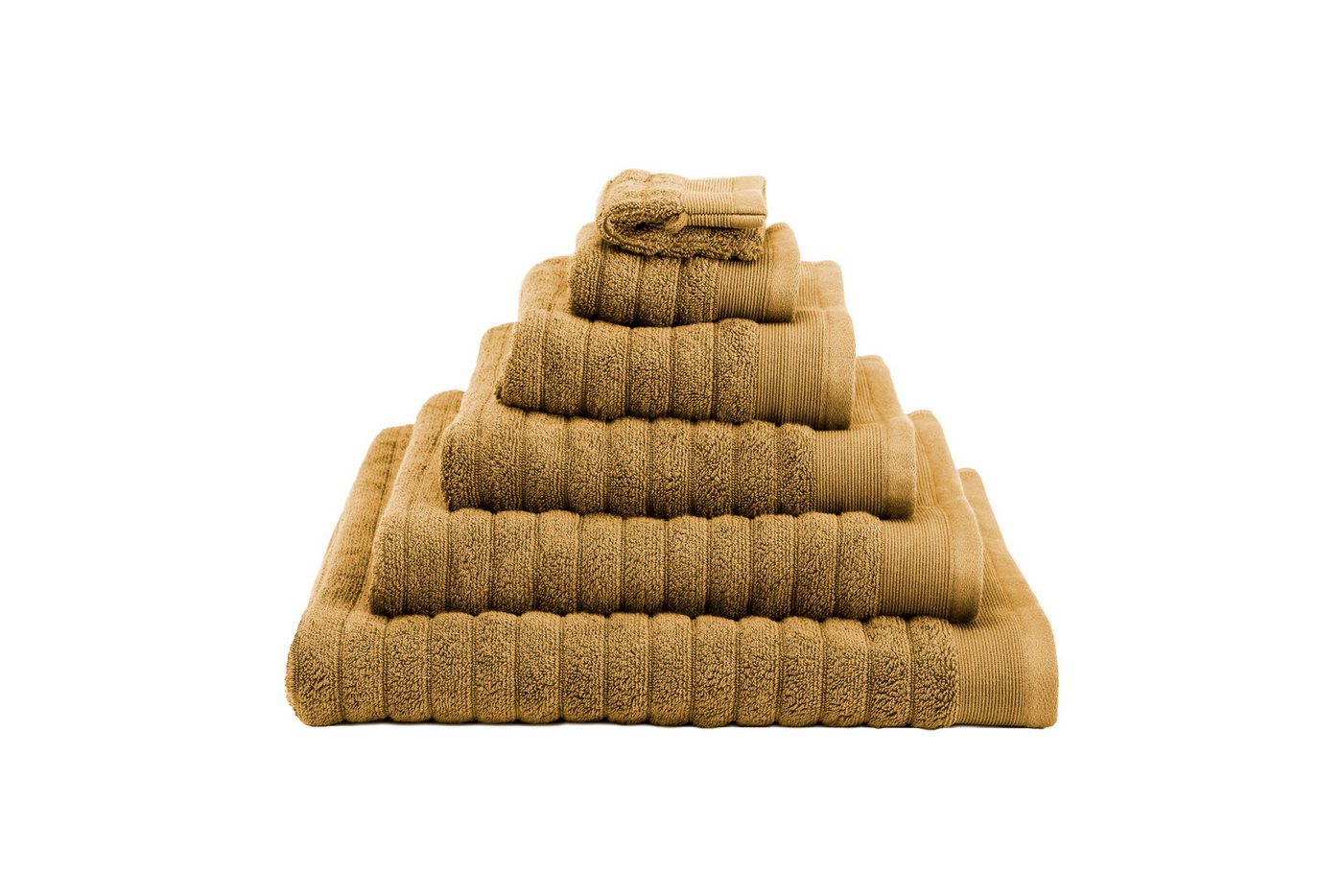 Heckett and Lane Badetuch 1x VPE 2 st. Prestige Badetuch 60/110 Ochre Yellow Badetuch 60x110 Oc, (2-St), Badetuch Duschtuch Frottetuch Frottier 2er Set von Heckett and Lane
