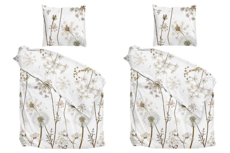 Heckett and Lane Bettwäsche 2er Set WILLA, 135 x 200 cm, Weiß, Beige, Baumwolle, mit Reißverschluss Heckett and Lane Bettwäsche 2er Set WILLA, 135 x 200 cm, Weiß, Beige, Baumwolle, mit Reißverschluss von Heckett and Lane