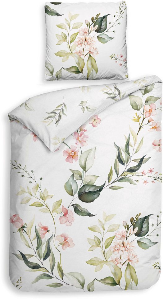 Heckett and Lane Bettwäsche Alloro, Mako-Satin, 2 teilig, Blumen Muster, 100% Baumwolle, Bettwäsche ab 135x200 cm. Heckett and Lane Bettwäsche Alloro, Mako-Satin, 2 teilig, Blumen Muster, 100% Baumwolle, Bettwäsche ab 135x200 cm. von Heckett and Lane