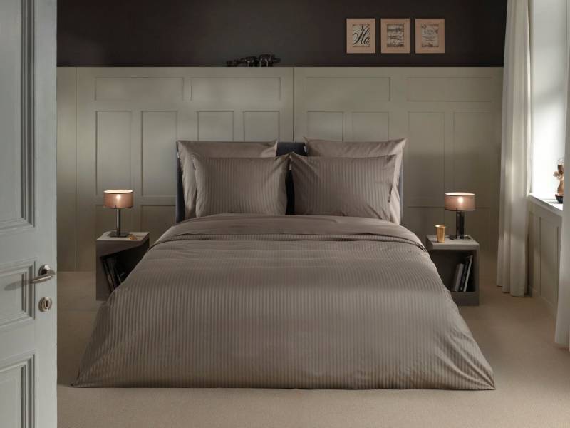 Heckett and Lane Bettwäsche Banda, Mako-Satin, 2 teilig, hochwertiges Mako-Satin, Streifen Satin, Bettwäsche ab 135x200 cm. von Heckett and Lane