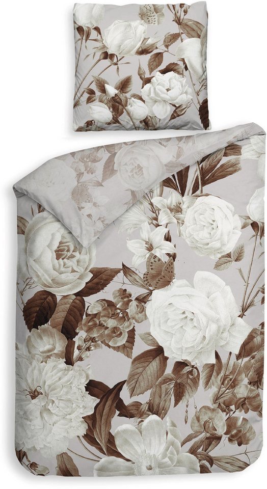 Heckett and Lane Bettwäsche Danna, Mako-Satin, 2 teilig, Blumen Muster, hochwertiges Mako-Satin, Bettwäsche ab 135x200 cm. Heckett and Lane Bettwäsche Danna, Mako-Satin, 2 teilig, Blumen Muster, hochwertiges Mako-Satin, Bettwäsche ab 135x200 cm. von Heckett and Lane