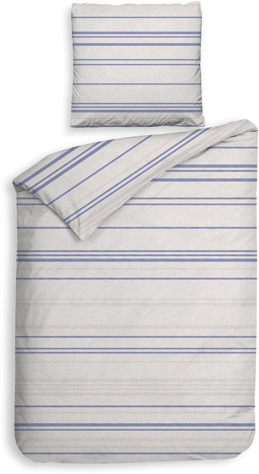 Heckett and Lane Bettwäsche Mattia, Flanell, 2 teilig, 100% Baumwolle, hochwertiges Flanell, Bettwäsche ab 135x200 cm. von Heckett and Lane