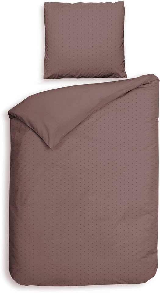 Heckett and Lane Bettwäsche Punto, Mako-Satin, 2 teilig, gepunktet, 100% Baumwolle ab 135x200 cm. von Heckett and Lane