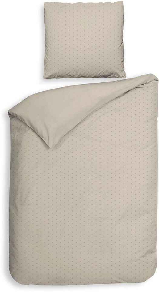 Heckett and Lane Bettwäsche Punto, Mako-Satin, 2 teilig, gepunktet, 100% Baumwolle ab 135x200 cm. von Heckett and Lane