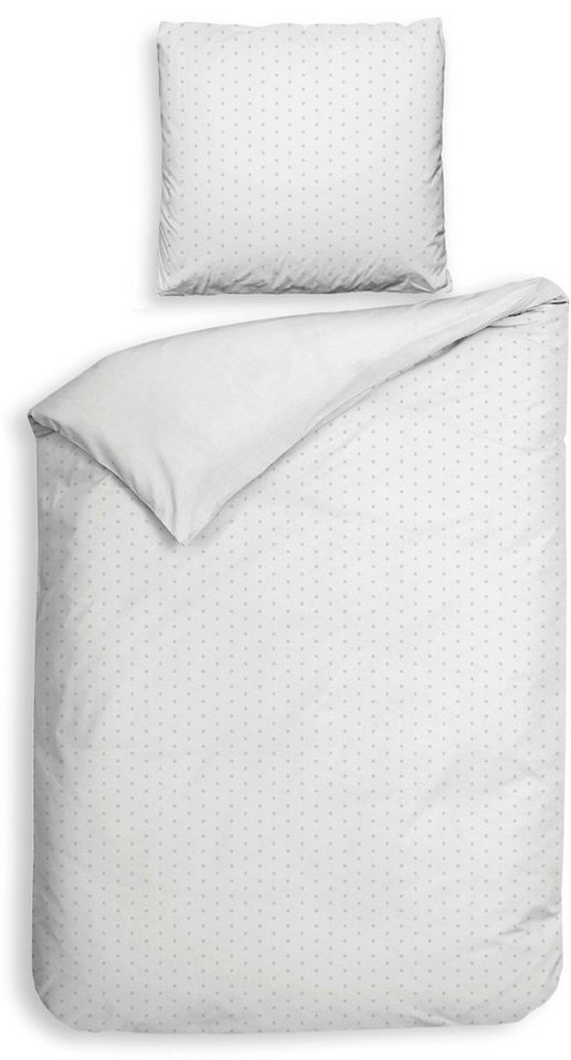 Heckett and Lane Bettwäsche Punto, Mako-Satin, 2 teilig, gepunktet, 100% Baumwolle ab 135x200 cm. von Heckett and Lane