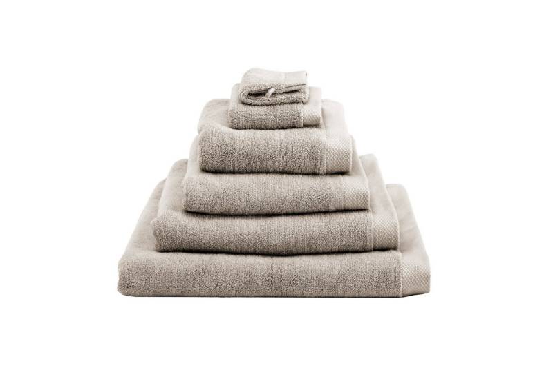 Heckett and Lane Gästehandtuch 1x VPE 2 st. Premium Handdoek 50/100 Taupe Handtuch 50x100 Taupe Uni, (Set, 2-St), Handtuch 2er Set Frottier von Heckett and Lane