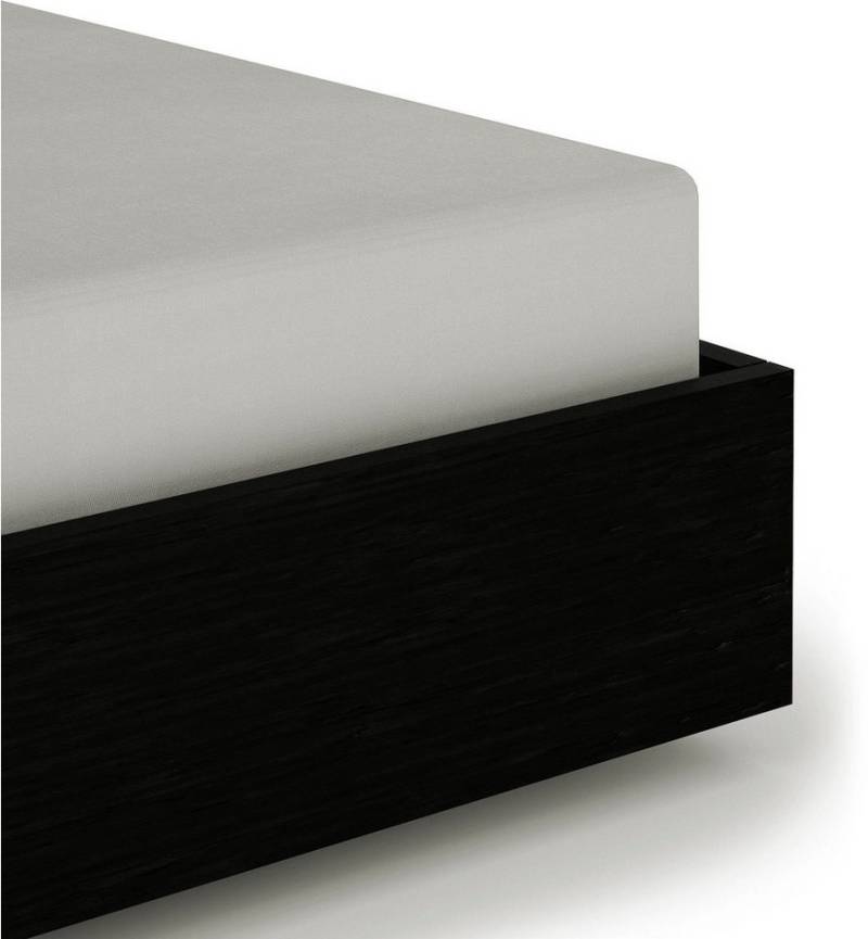 Heckett and Lane Spannbettlaken Elementi, Mako-Satin, Gummizug: rundum, (1 Stück), Laken aus 100% Baumwolle, hochwertiges Mako-Satin, Betttuch ab 90x200 von Heckett and Lane