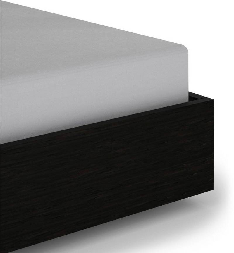 Heckett and Lane Spannbettlaken Elementi, Mako-Satin, Gummizug: rundum, (1 Stück), Laken aus 100% Baumwolle, hochwertiges Mako-Satin, Betttuch ab 90x200 von Heckett and Lane