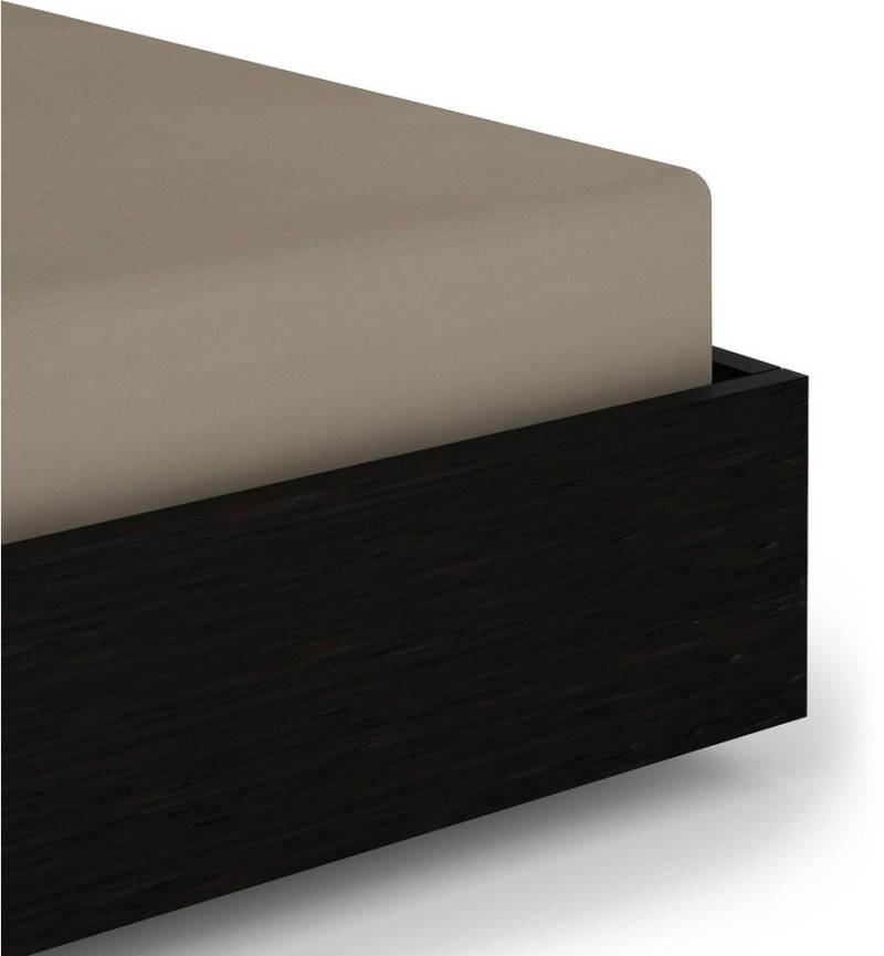 Heckett and Lane Spannbettlaken Elementi, Mako-Satin, Gummizug: rundum, (1 Stück), Laken aus 100% Baumwolle, hochwertiges Mako-Satin, Betttuch ab 90x200 von Heckett and Lane