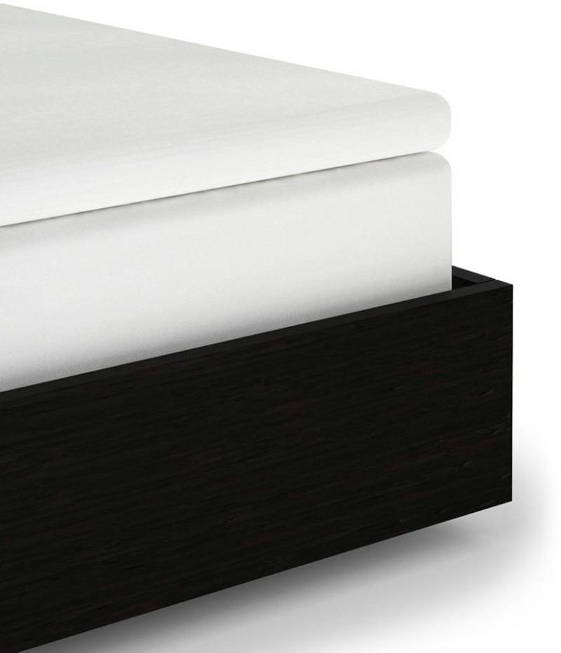 Heckett and Lane Spannbettlaken Elementi Topper, Mako-Satin, Gummizug: an den Ecken, (1 Stück), Laken aus 100% Baumwolle, hochwertiges Mako-Satin, Betttuch ab 90x200 von Heckett and Lane