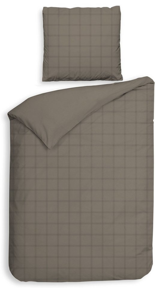 Heckett and Lane Wendebettwäsche Diamante, Mako-Satin, 2 teilig, kariert, hochwertiges Mako-Satin, Bettwäsche ab 135x200 cm. von Heckett and Lane