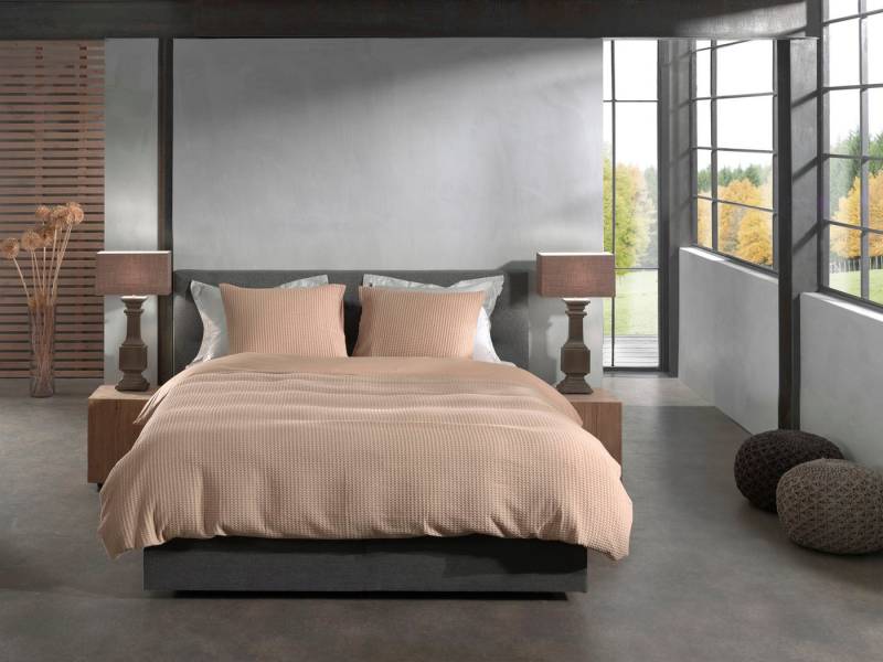 Heckett and Lane Wendebettwäsche Vafala, Perkal, 2 teilig, Waffelmuster,100% Baumwolle ab 135x200 cm. von Heckett and Lane