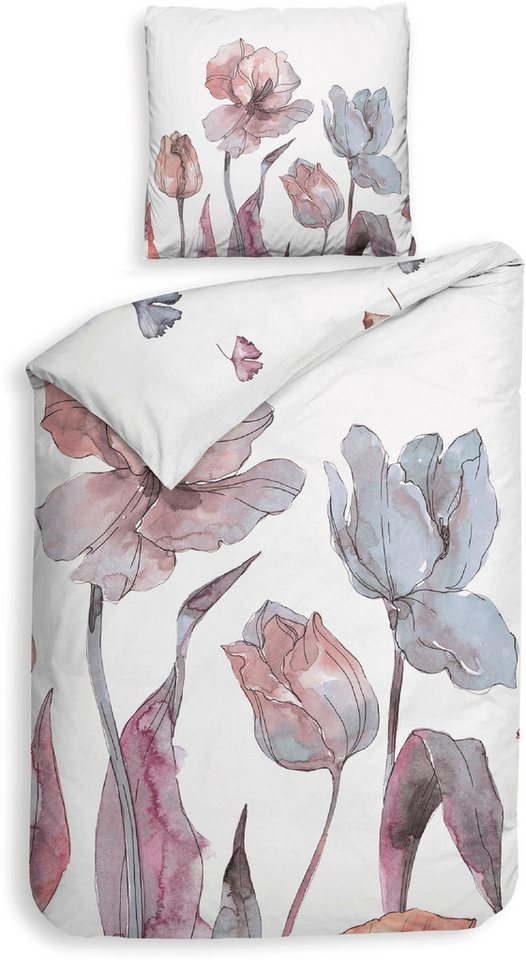 Heckett and Lane Wendebettwäsche Zeljko, Mako-Satin, 2 teilig, Blumen Design, 100% Baumwolle ab 135x200 cm. Heckett and Lane Wendebettwäsche Zeljko, Mako-Satin, 2 teilig, Blumen Design, 100% Baumwolle ab 135x200 cm. von Heckett and Lane