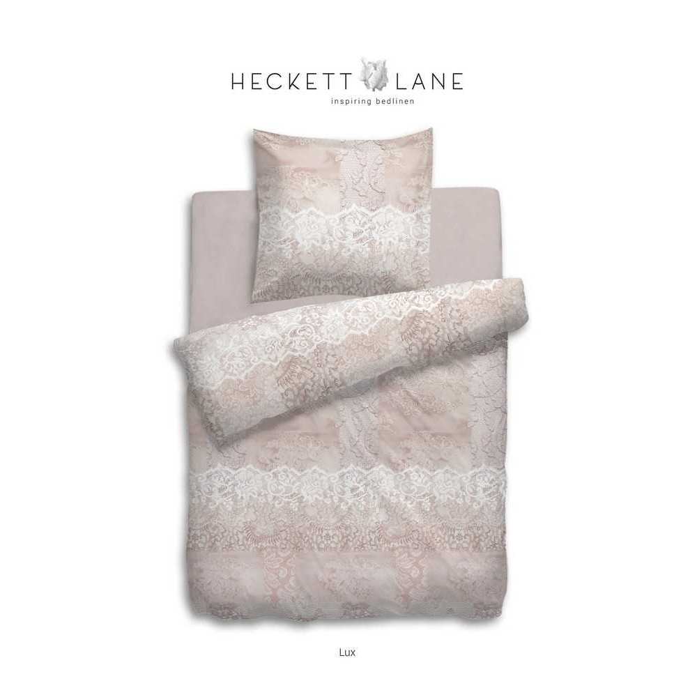 HNL Flanell Bettwäsche Blumen Lux Rosa 135x200 cm + 80x80 cm von Heckett & Lane