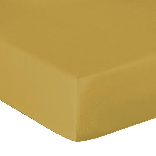 Heckett & Lane Mako Satin Spannbettlaken (Amber-Gold, 160 x 200 cm) von Heckett & Lane