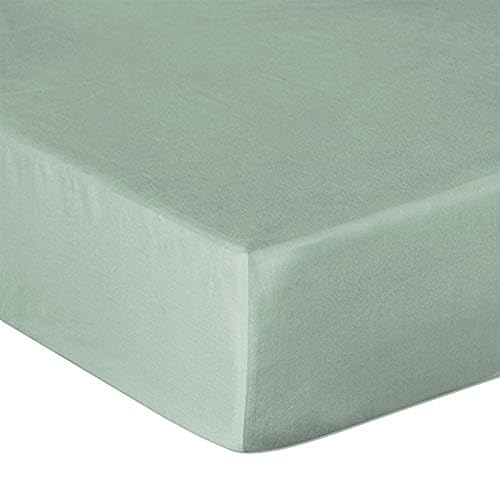 Heckett & Lane Mako Satin Spannbettlaken (Laurel Green, 140 x 200 cm) von Heckett & Lane