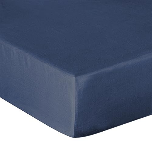 Heckett & Lane Mako Satin Spannbettlaken (Maritim, 140 x 200 cm) von Heckett & Lane