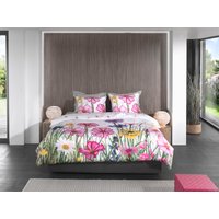 Heckett & Lane Wendebettwäsche "Campo" 2 tlg. Blumen Design, hochwertiges Mako-Satin, Bettwäsche ab 135x200 cm. von Heckett & Lane