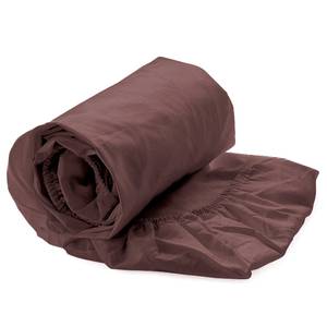 home24 Spannbettlaken Elementi 140 x 200 cm Braun/Braun von home24