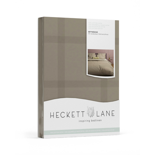 Heckettlane Bettwäsche, BxL: 200 x 200 cm, Baumwolle - grau | braun von Heckettlane
